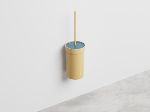 ACPSSOL-AM Ершик для унитаза из металла, с полочкой из окрашенного стекла, настенный cielo Аксессуары 2020