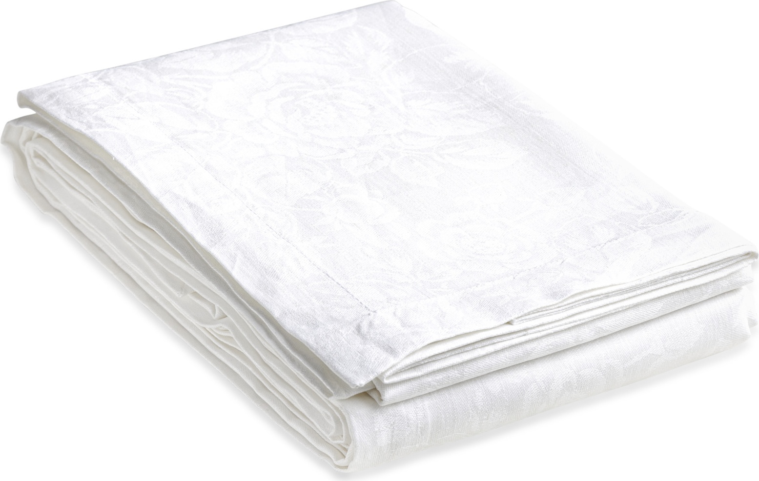 10648804 Яковлевский жаккард Скатерть прямоугольная Яковлевский Жаккард Садовые Цветы 160х450см белая, жаккард, 100% лен Ткань 