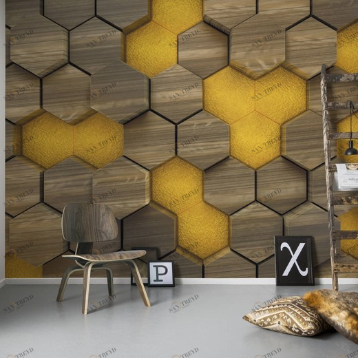 6005C-VD4-Woodcomb-Olive Фотообои Komar Infinity 2.5х4 м 6005CVD4WOODCOMBOLIVE