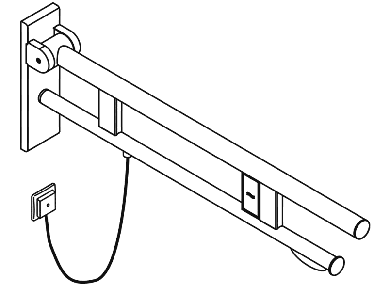 900.50.18840 Опорная рейка Duo, исполнение b HEWI Stützen  - Вид №2