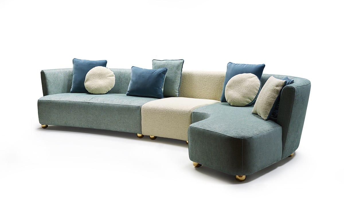 Изогнутый диван из ткани MARIONI Bay ARCH-00029785 - Вид №6