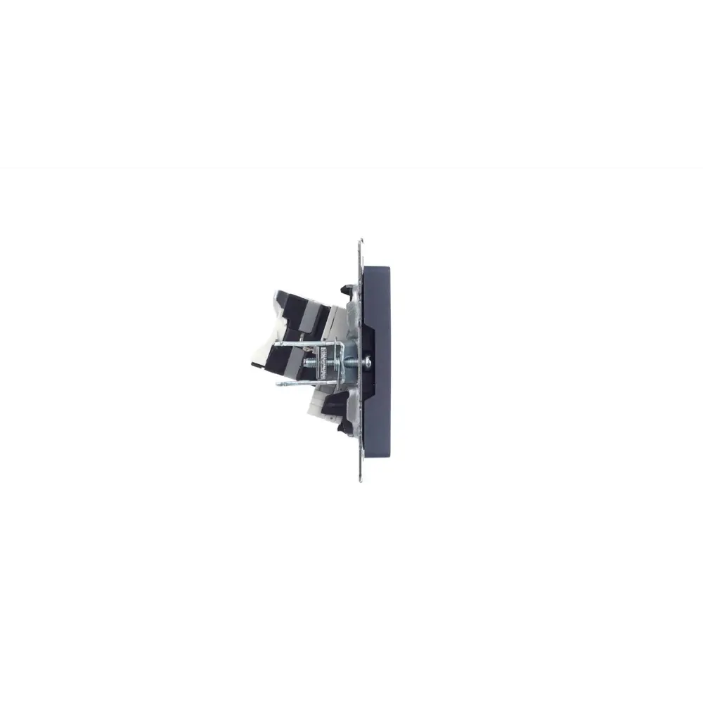 Розетка двойная встраиваемая IEK Brite РК/Т12-БрМ RJ45 цвет маренго 89361854 STLM-2188051 - Вид №2