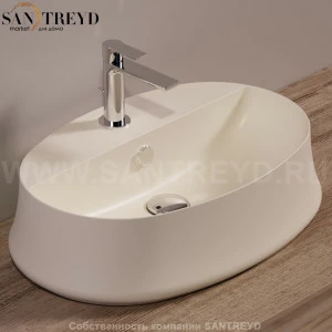 SH05SABBIAMATT Накладная раковина на столешницу  овальная Simas Sharp