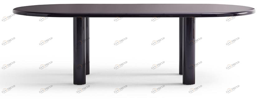 KNOLL Овальный стол из эмалированной стали Smalto sun-id-1465364