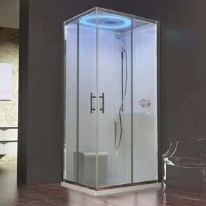 Novellini. Душевая кабина 100x80 A100x80 STANDARD с низким душевым поддоном и крышей EON