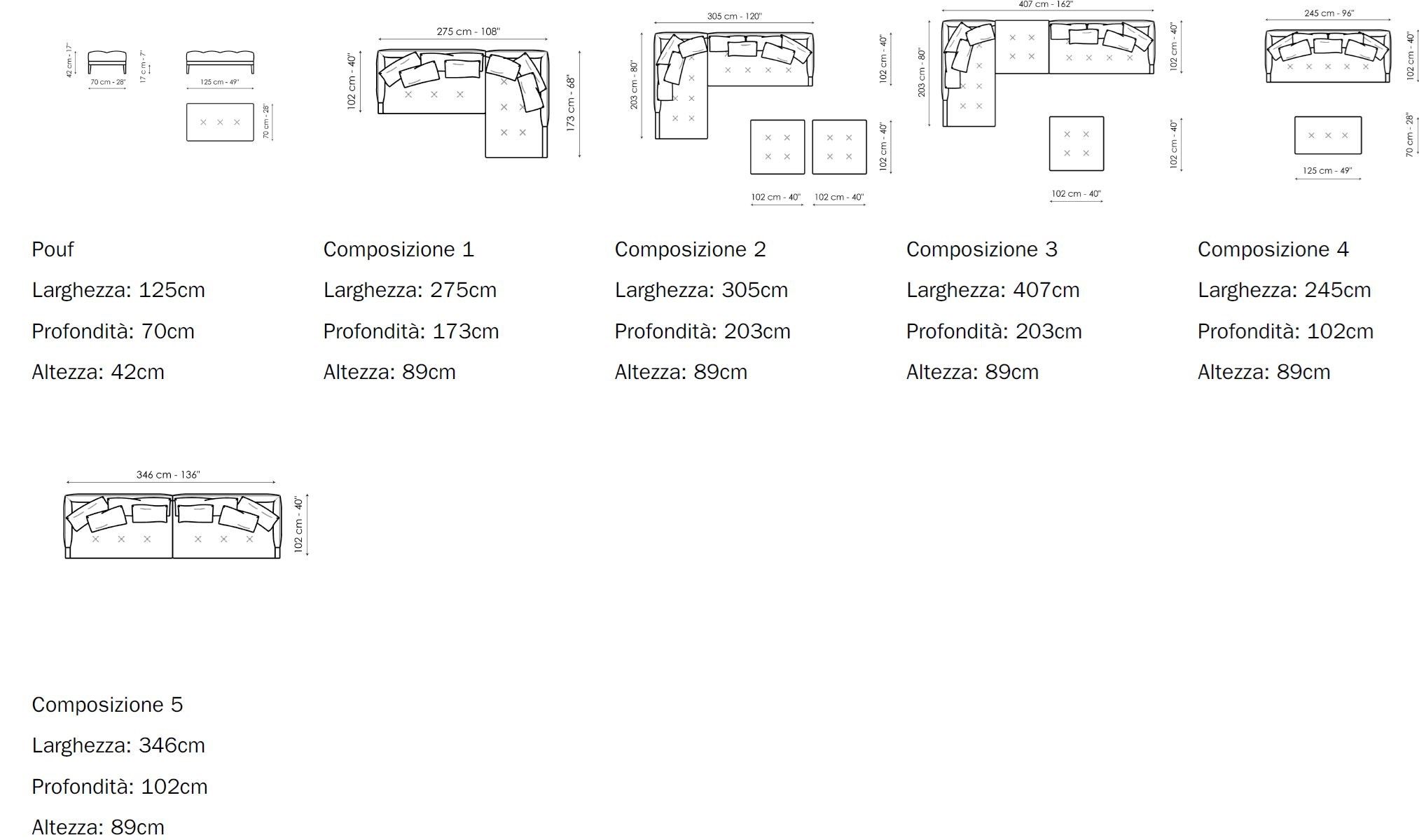 Ткань диван BONALDO SOFT ISLAND ARCH-00006828 - Вид №10
