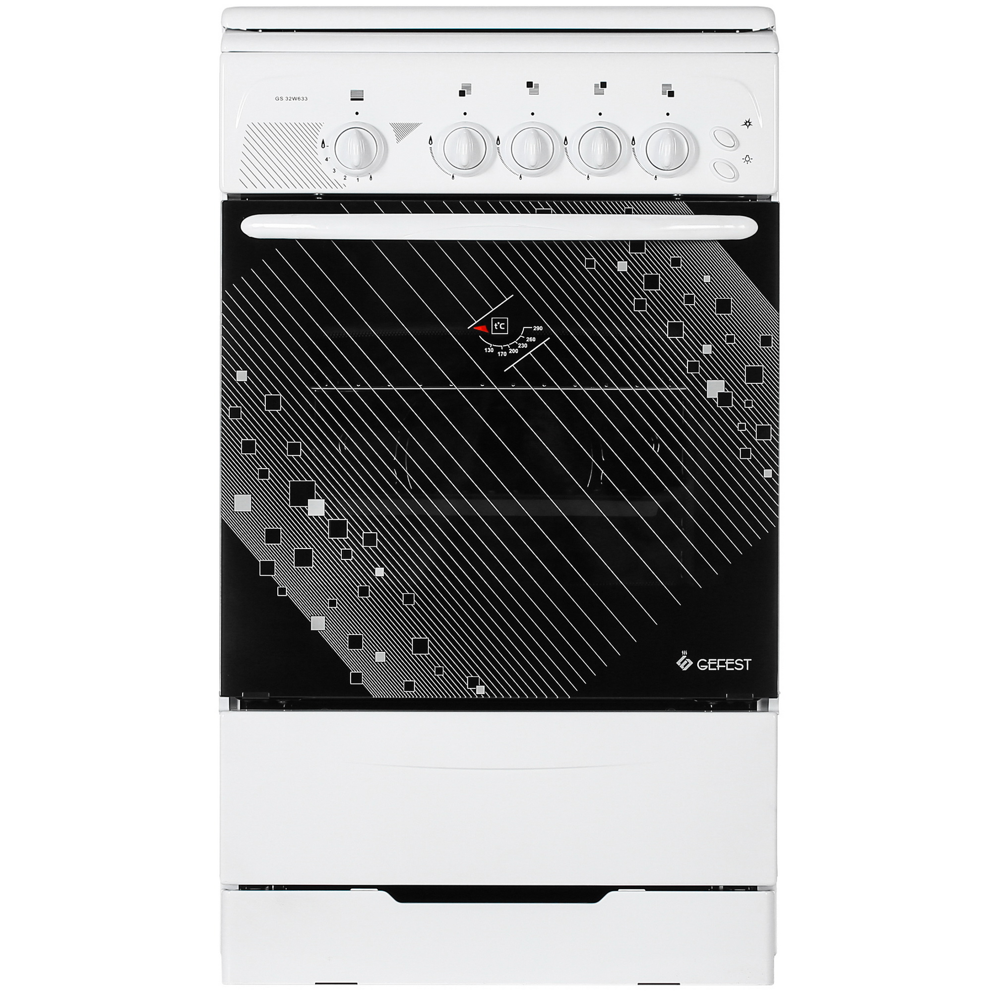 4757998 Газовая плита Gefest GS 32W633 белый STDN-0014864