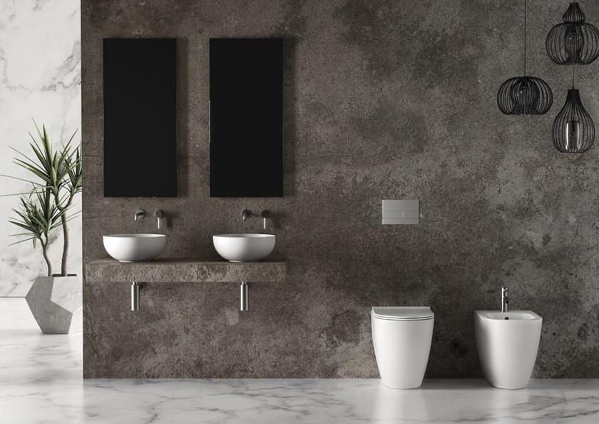 22240101,22240101tr Приставной унитаз напольный Белый Alice Ceramica Form Италия - Вид №5