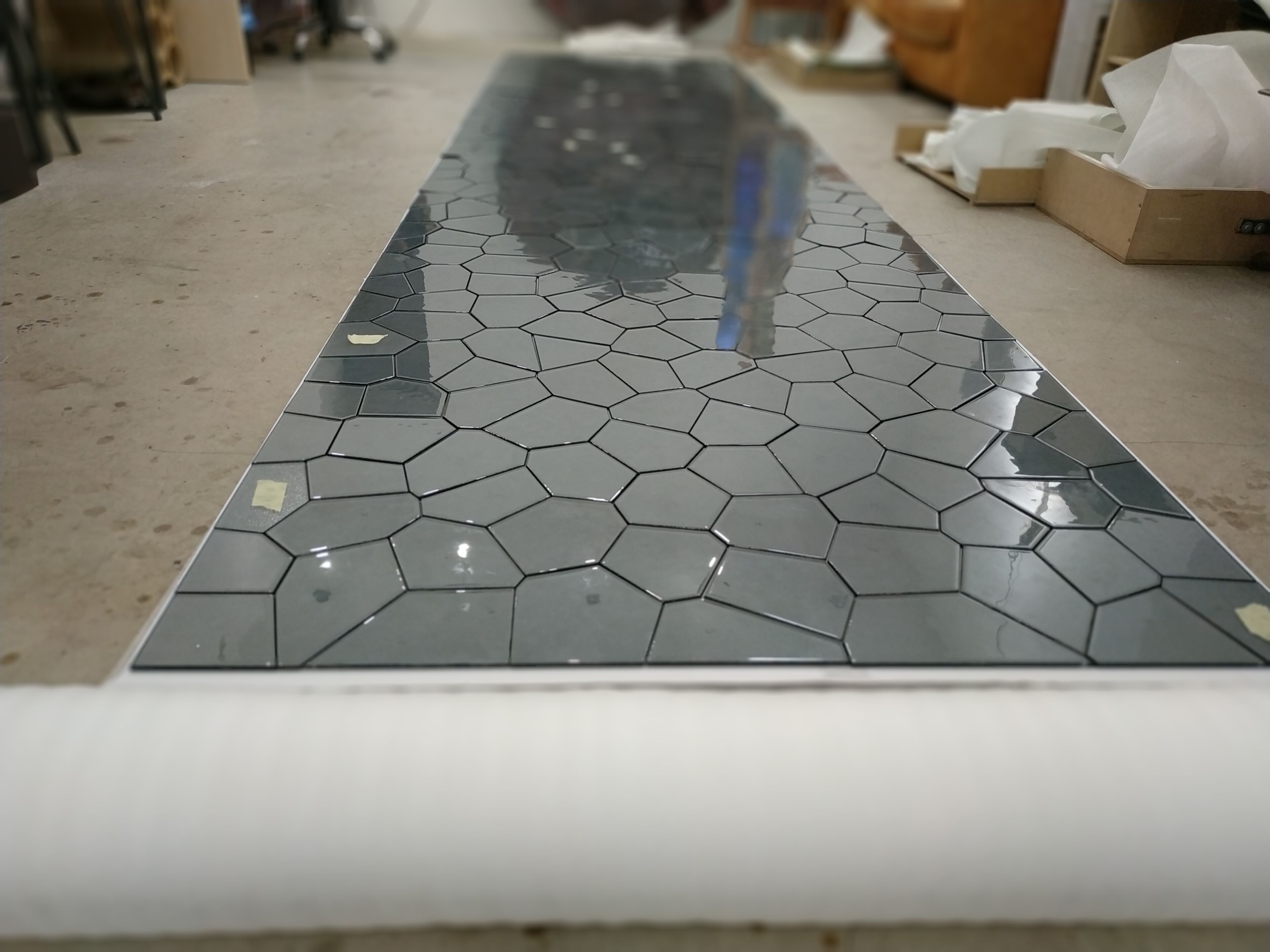 Декоративный предмет стеклянной стены PlusObject Polygonal Mosaic ARCH-00151215 - Вид №1