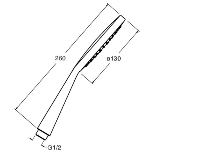 Ручной душ ABS с системой защиты от накипи CRISTINA Rubinetterie CRIPD119 ARCH-00137374 - Вид №2