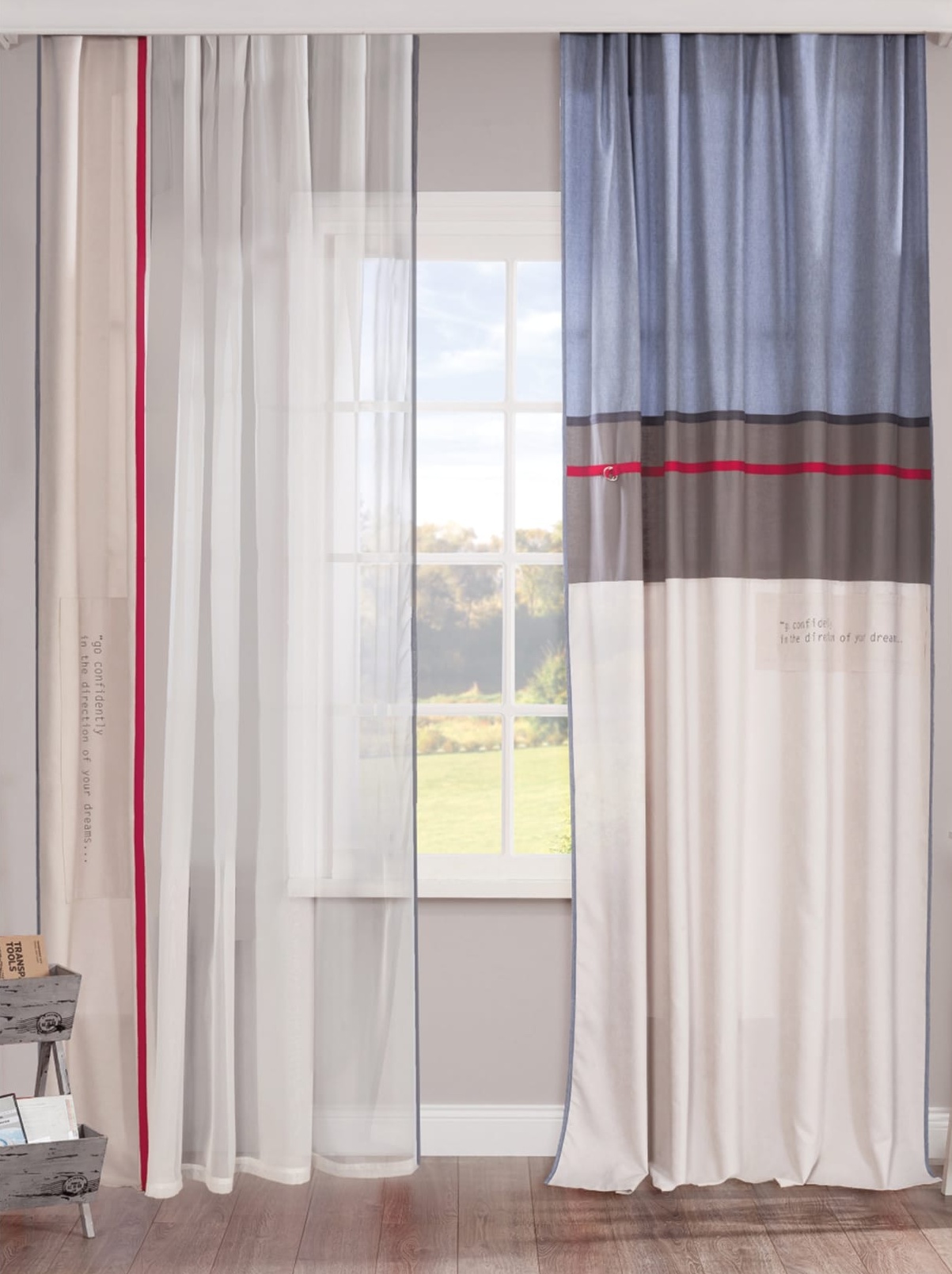 Тюль для детской 160х260 см Trio, 1 полотно CILEK TRIO 00-3832617 Белый Santreyd - Вид №1