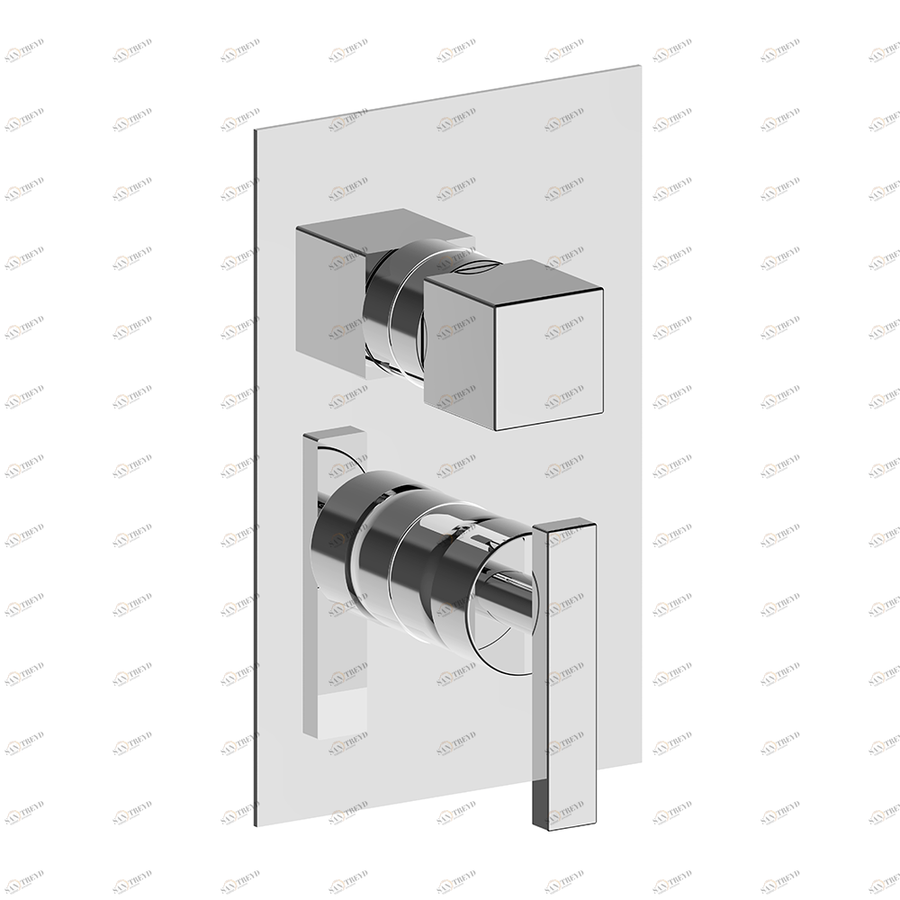 Смеситель для душа встроенный 3 потока Cisal Wave WE0BM030