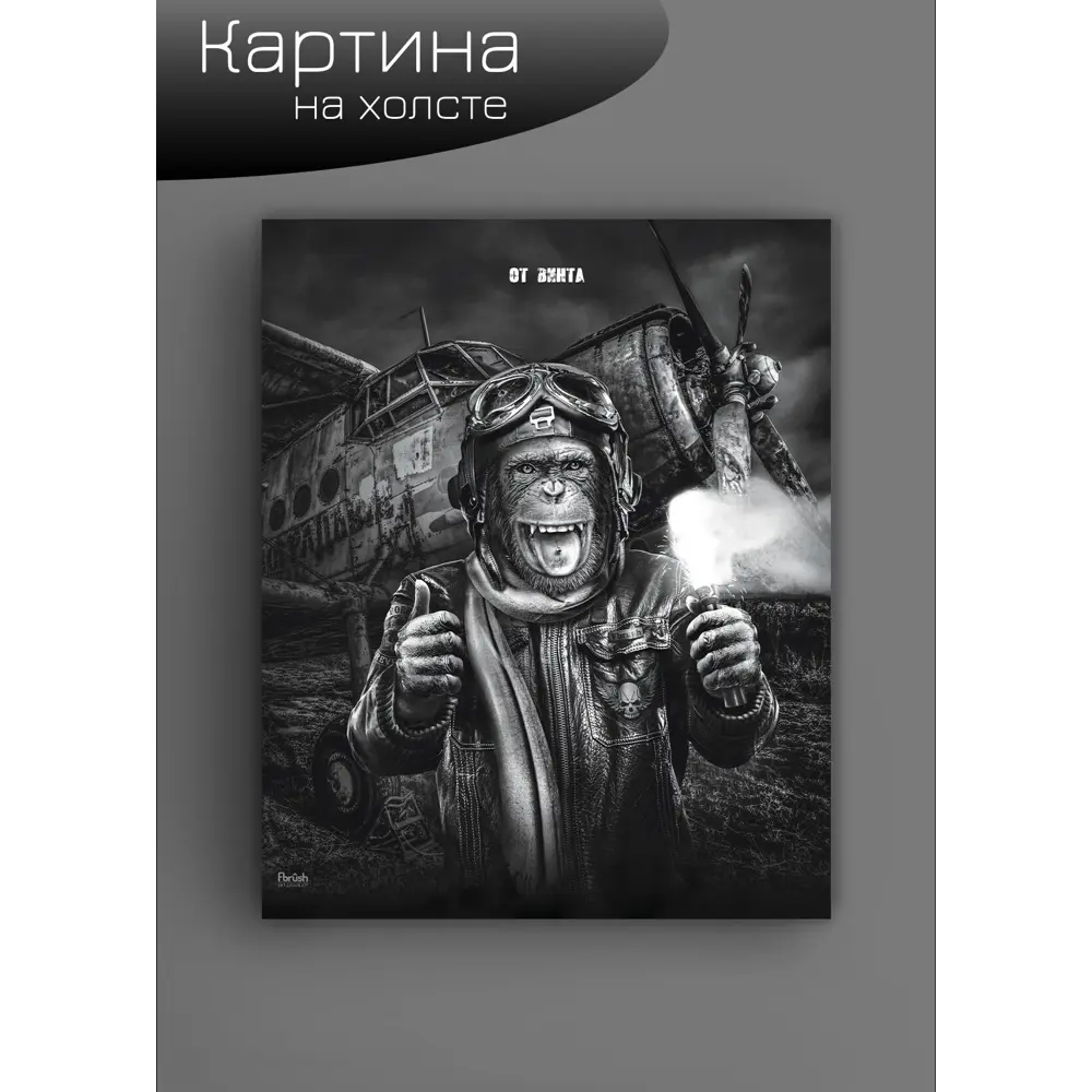 Картина на холсте Смелый пилот 40x50 см FBRUSH STLM-2185487 - Вид №5