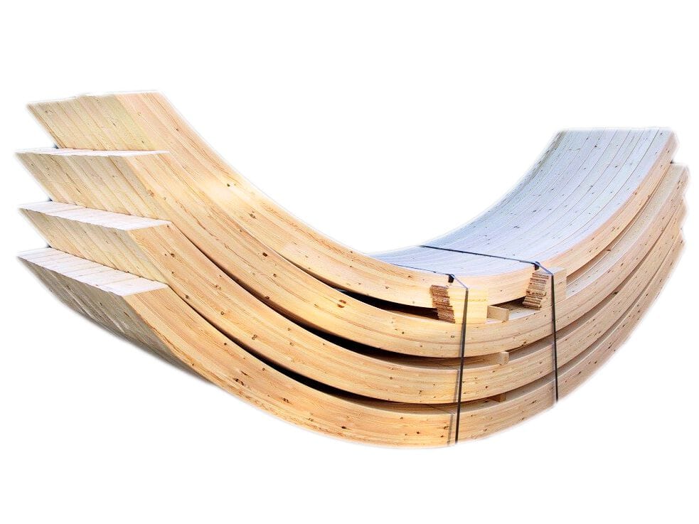 Подгонянная балка бумеранга La Legnami TRAVE LAMELLARE CURVA ARCH-00000109