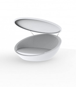 027438 Кровать круглая со складным навесом Vondom Ulm