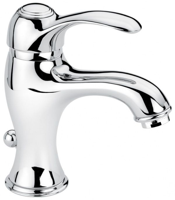 22003CO Смеситель Harmony с донным клапаном для раковины, цвет хром-золото EMMEVI