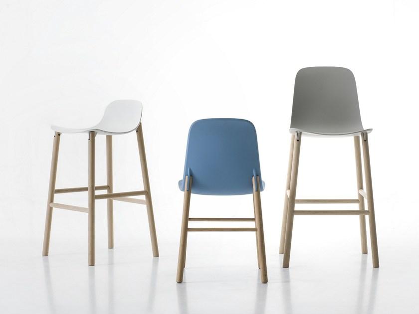 Kristalia Барный стул из полиуретана со спинкой Sharky sun-id-1443826 - Вид №4