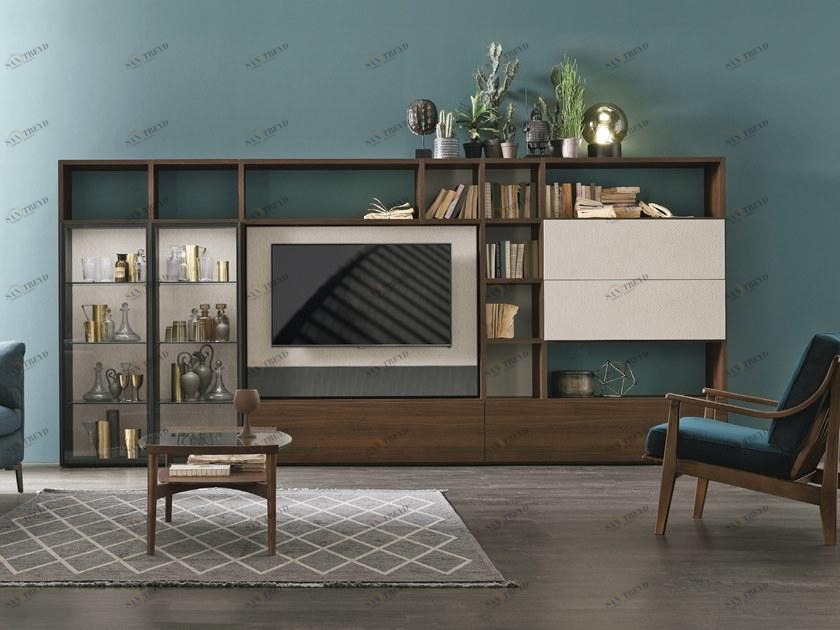 Gruppo Tomasella Модульная оборудованная стенка с подставкой под телевизор sun-id-1446844