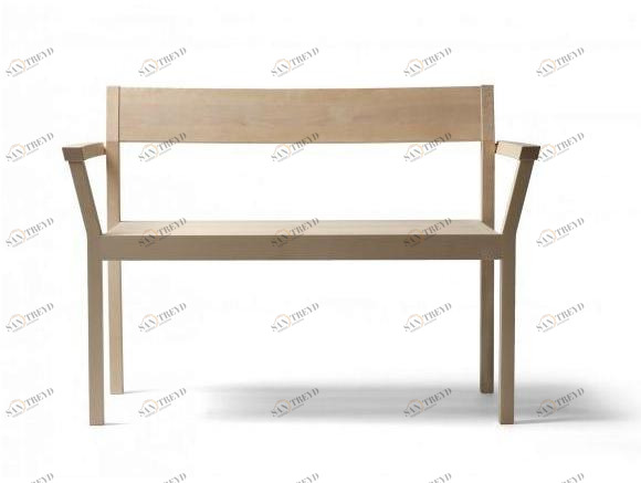 Nikari Деревянная скамейка со спинкой Periferia sun-id-1421124