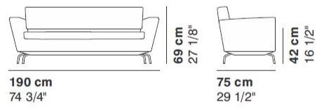 La Cividina 2-местный тканевый диван Serie_50 sun-id-1393587 - Вид №4