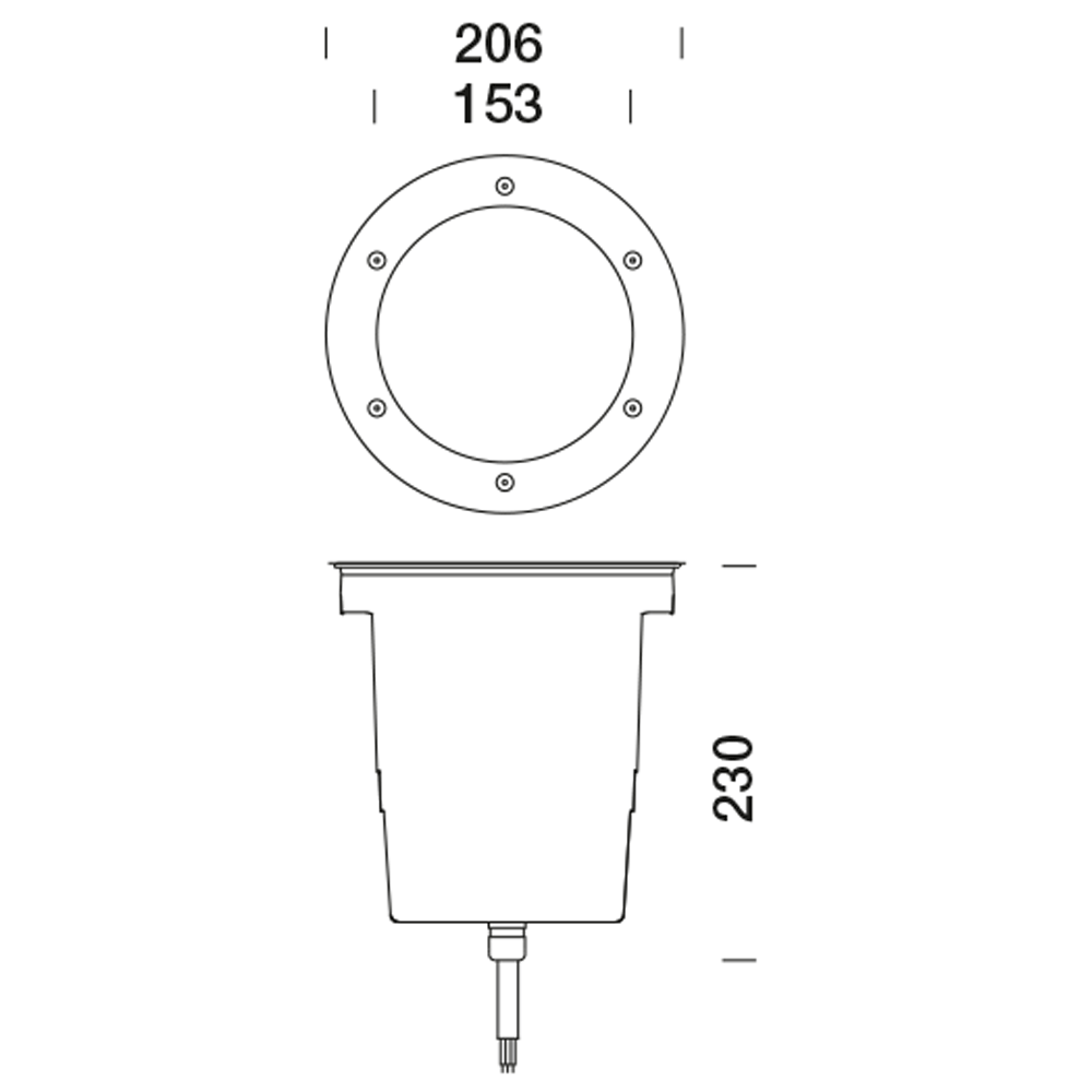 8030763 Встраиваемый в пешеходный пол Platek MEDIO  MEDIO - LED 4000K 44°  - Вид №3