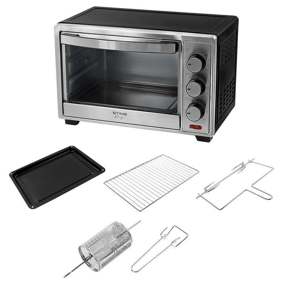 9162136 Мини-печь Stingray ST-EO116A серебристый STDN-0119136 - Вид №4