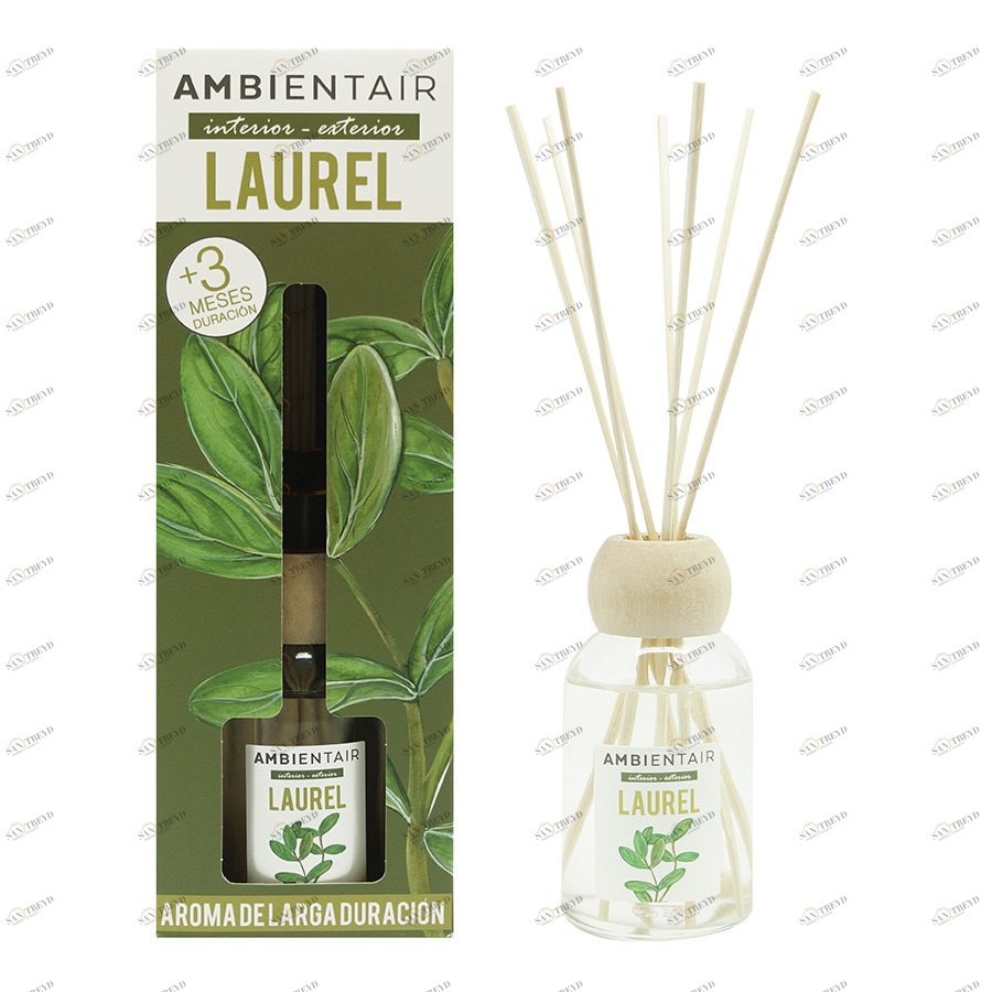 Диффузор ароматический 100 мл "Лавр" Garden AMBIENTAIR  00-3881110 Зеленый 