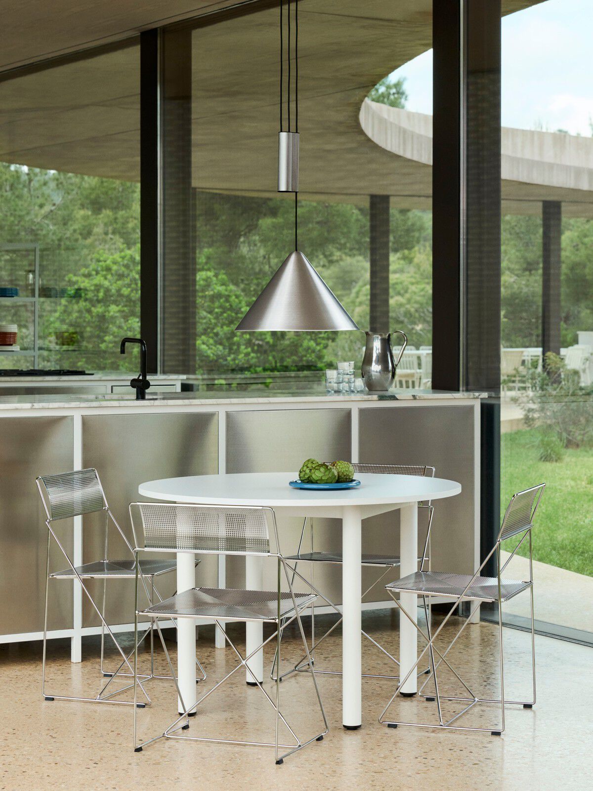 Круглый стол с алюминиевыми или твердыми дубовыми ножками Hay пристройка ARCH-00070353 - Вид №18