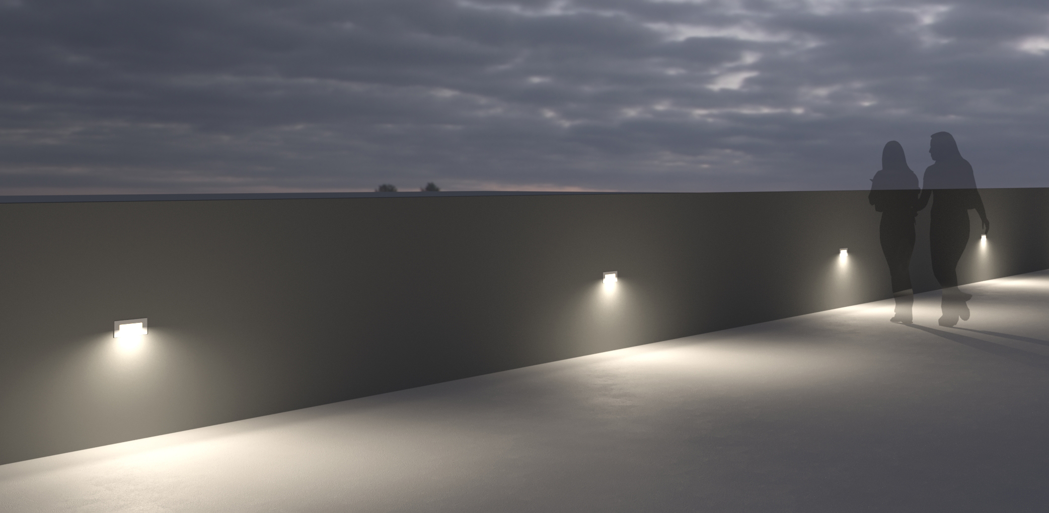 5004619 Светильник встраиваемая в стену / Наружнее освещение Platek SPY LARGE  SPY LARGE - LED 3000K Asymmetrical  - Вид №7