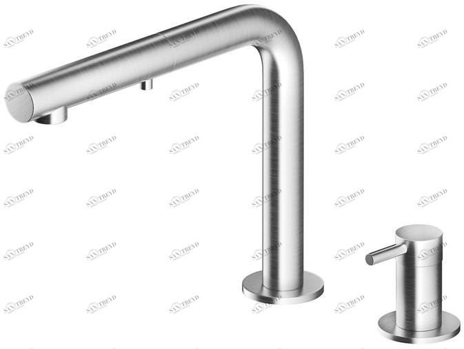 MGS Смеситель для кухни из нержавеющей стали с вытяжным душем Nemo sun-id-1464531