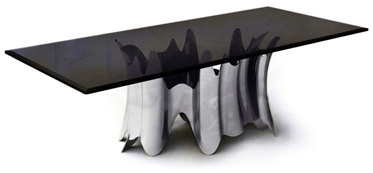 KOKET Обеденный стол из алюминия и стекла Obssedia sun-id-1458974 - Вид №2