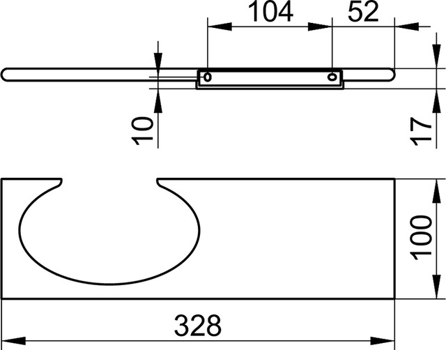 11570170000 Держатель трости KEUCO Edition 400 - Вид №2