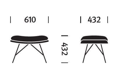 Тканевая мягкая подставка для ног Herman Miller Striad ARCH-00113233 - Вид №3