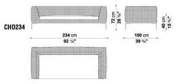 B&B Italia Outdoor Диван полипропиленовый Charles outdoor sun-id-1357109 - Вид №8