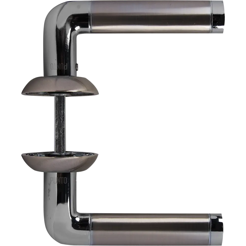 Комплект дверных ручек без запирания SET45/A REX TL/HD SN/CP-3 матовый никель/хром PUNTO STLM-2112361 - Вид №2