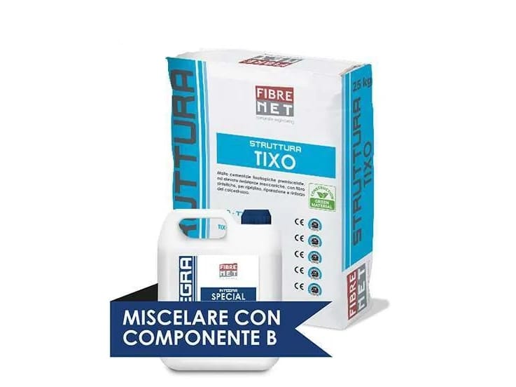 Модифицированный полимер двухкомпонентный тиксотропный цементный раствор Fibre Net структура ARCH-00149480 - Вид №1