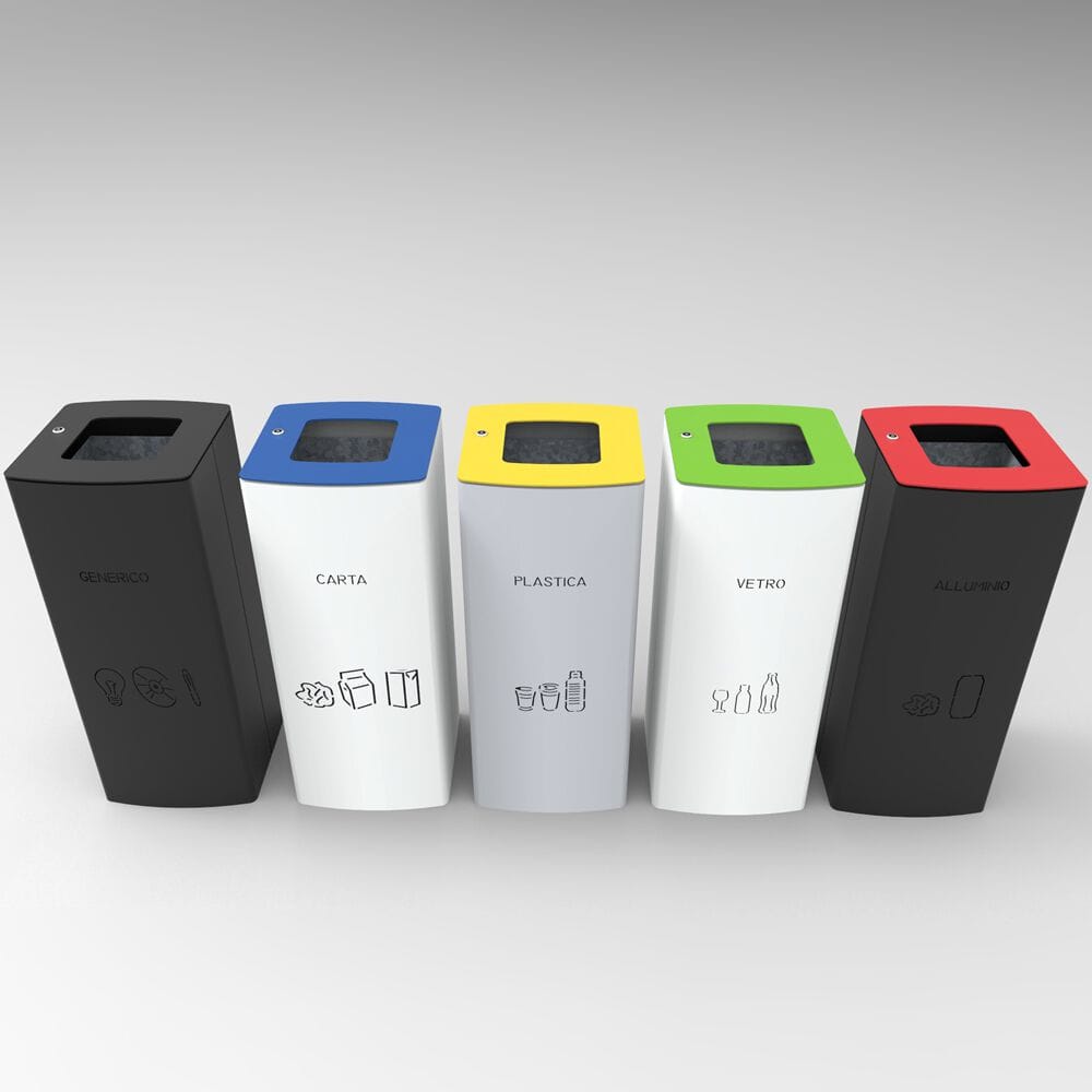 Стальные стойки для мусора на открытом воздухе CITYSì WINDOWS ONE ARCH-00088659 - Вид №2