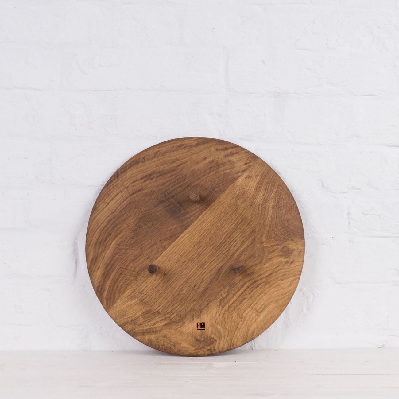 Деревянное блюдо круглое коричневое FUGA ECO WOOD 123580 Коричневый  - Вид №1