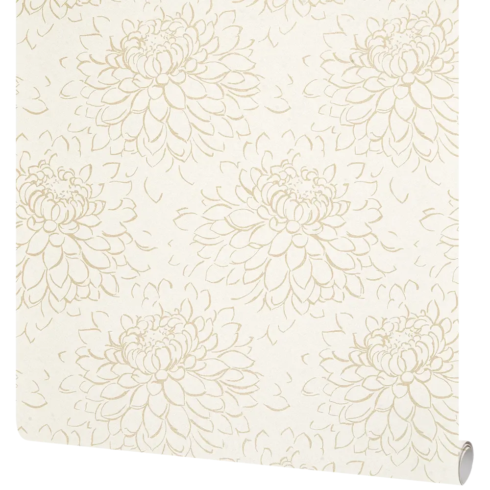 Обои флизелиновые Grandecolife Flower бежевые 1.06 м GDR142127 STLM-2194761