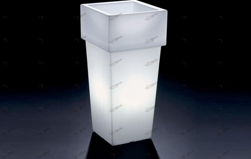 Lyxo Design Квадратный светящийся горшок для цветов из полиэтилена  Ch301 