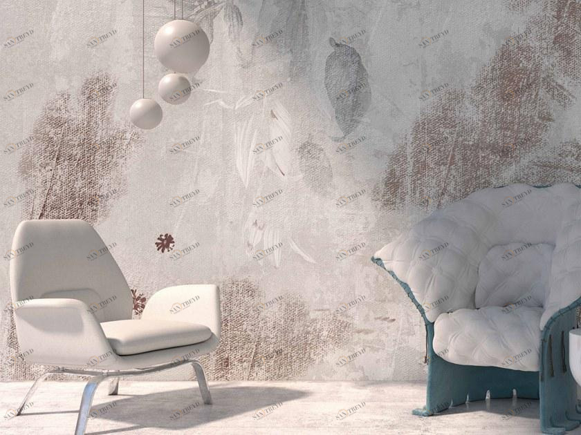 YO2 Флизелиновые обои с металлическим мотивом Botanic drops sun-id-1441671