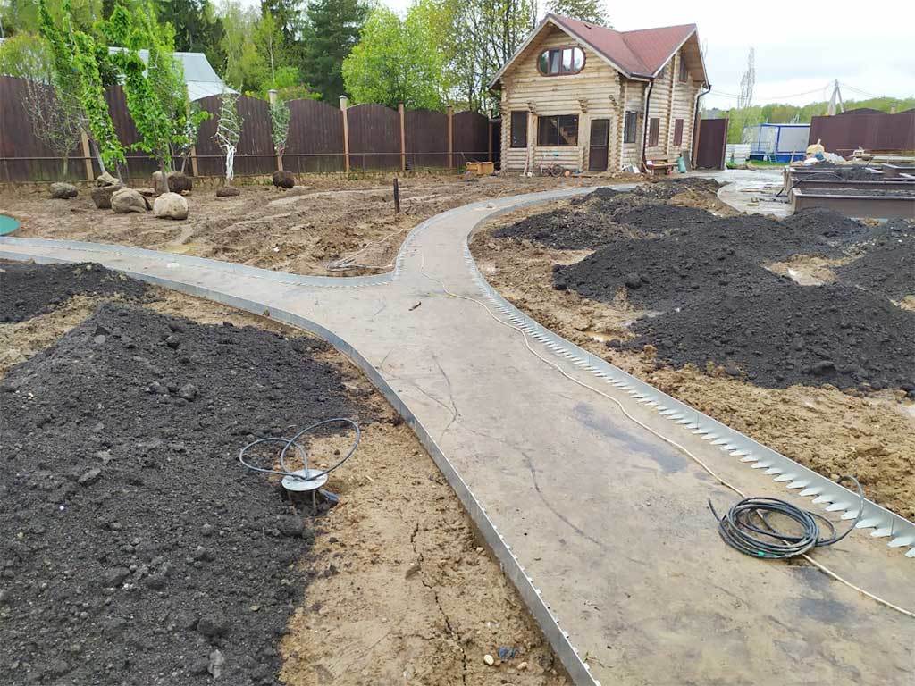 Металлический бордюр 1200*120*70*1,5 компл. ГеоПластБорд GPBST-16  - Вид №4