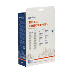 90543531 Мешки тканевые для пылесоса E-16/4, 3 л, 4 шт STLM-0273717 EUROCLEAN