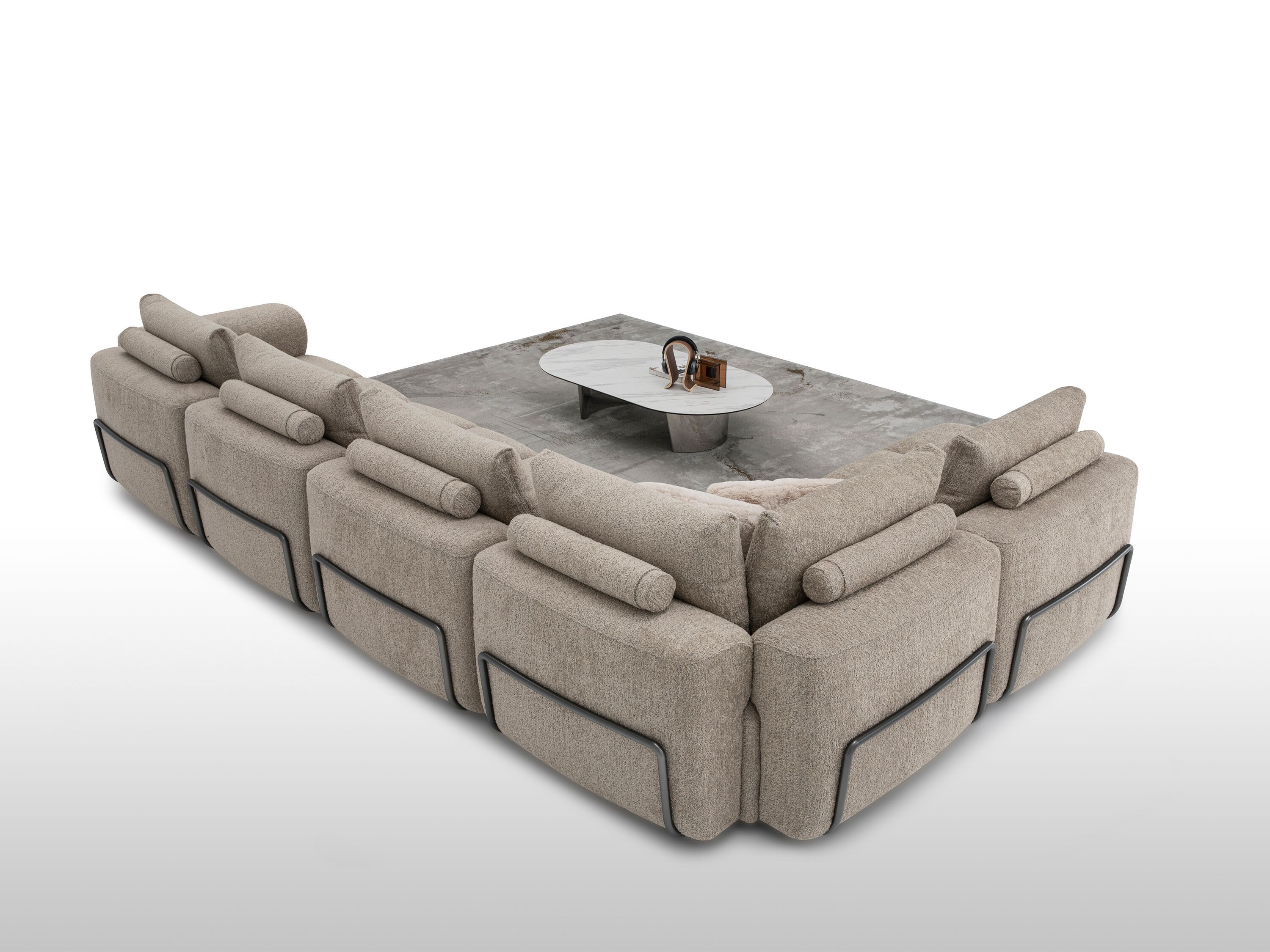 Угловой диван из ткани CAMPO DE' FIORI CDF841 ARCH-00137787 - Вид №10