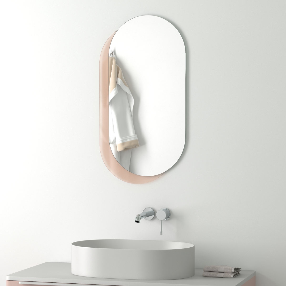 BY 0301 Зеркало на стеклянном основании EVOFORM Double - Вид №3