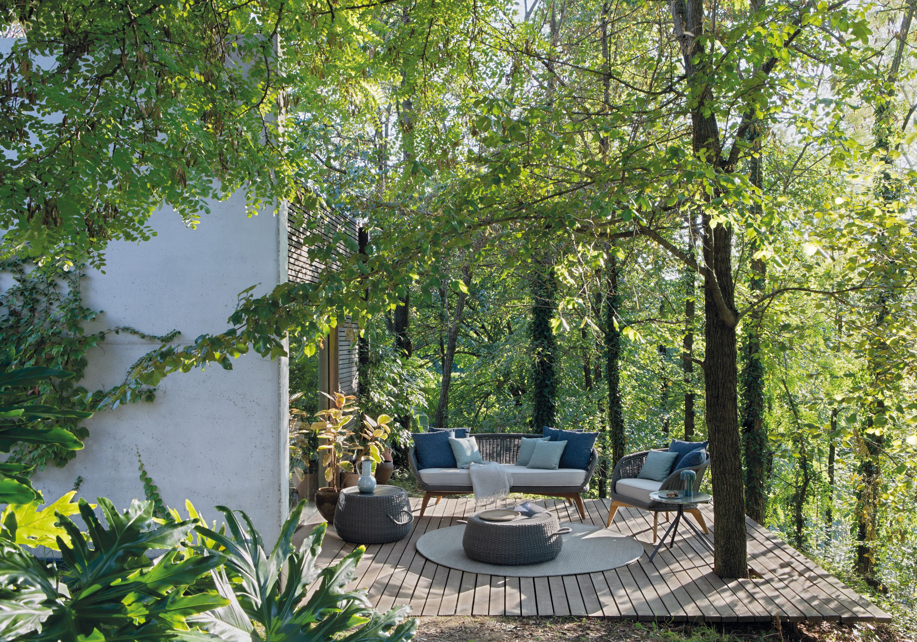 Кресло для сада из акриловой ткани с подлокотниками Atmosphera Ludo ARCH-00068173 - Вид №1