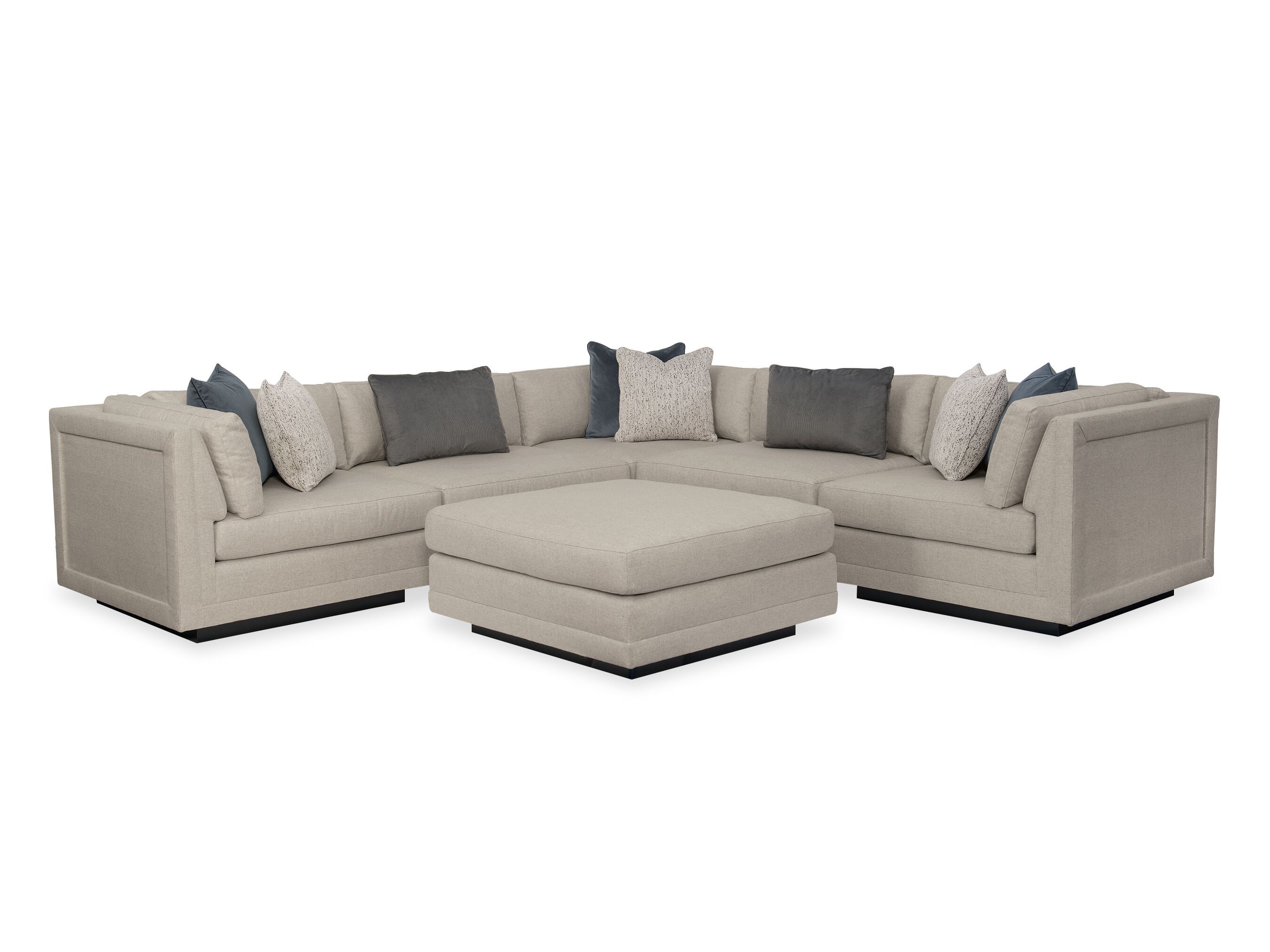 Модульный угловой диван из ткани на 6 мест и более Caracole Fusion ARCH-00115255