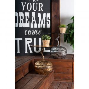 17142 Столик декоративный Царский орех Серебро BOGACHO