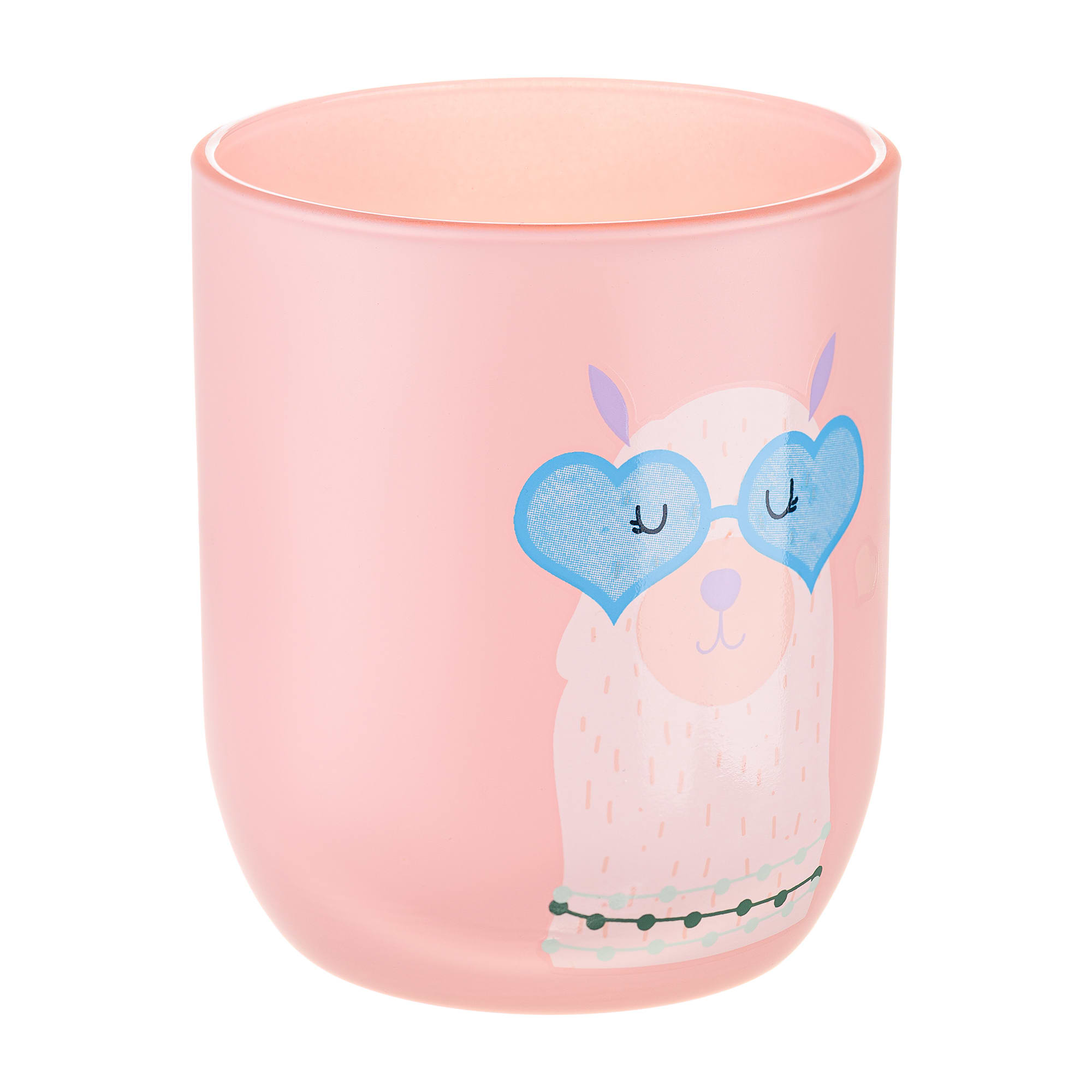 88109928 Стакан для зубных щеток стекло цвет розовый Lama Santreyd - Вид №1