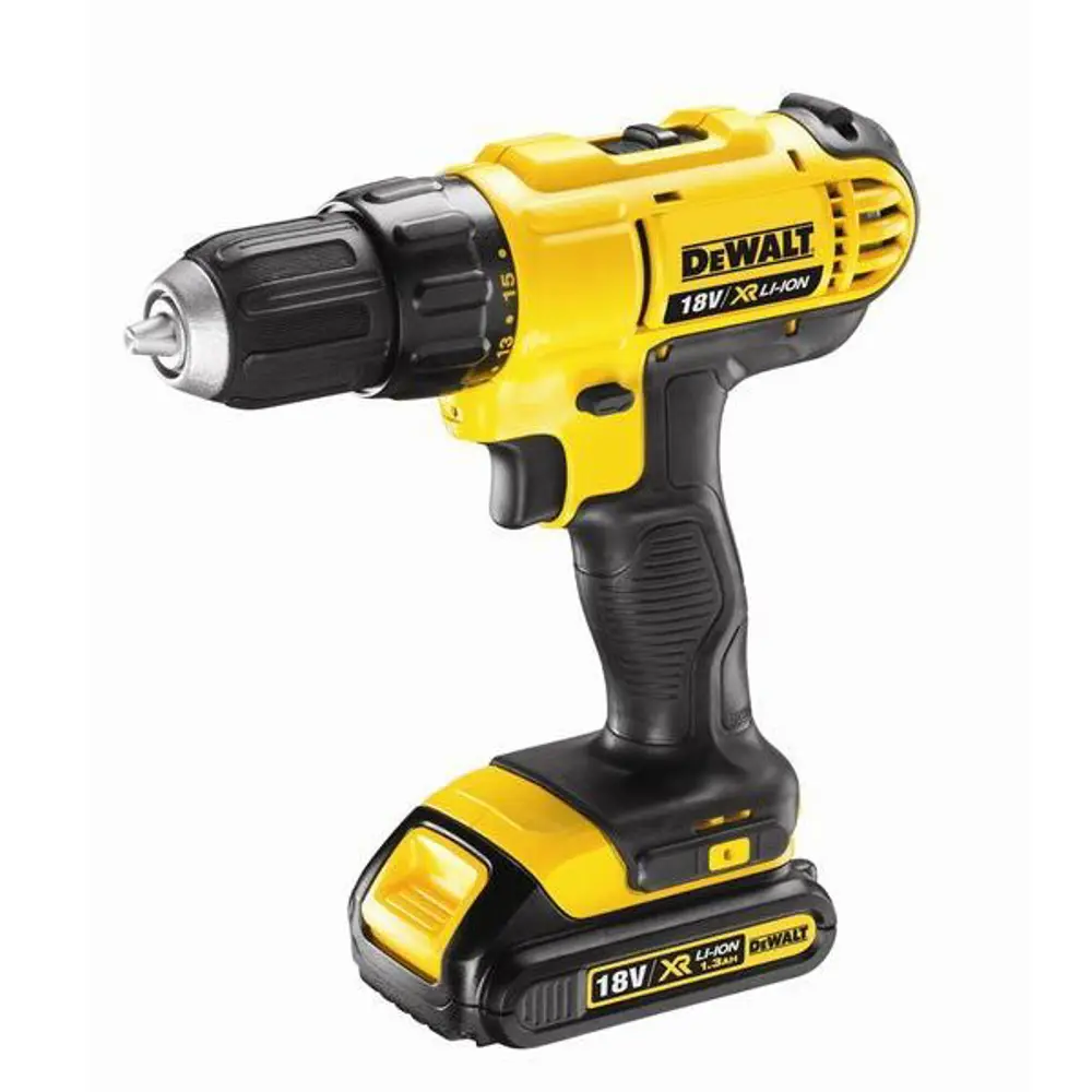 Шуруповерт DeWalt DCD771C2, Li-ion 18 В, 1,3 Ач 17315543 STLM-2066427 Santreyd 